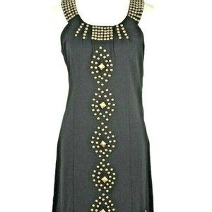 ECI Sheath Dress Cold Shoulder Studded Party